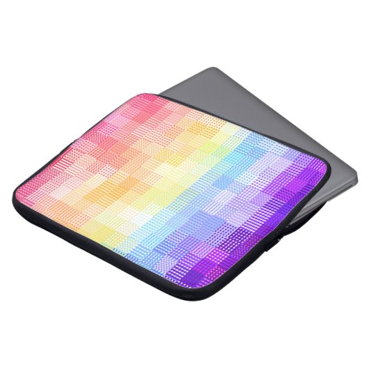 Retro Boho Funky Quirky Xenogender Karierte Stolz Laptopschutzhülle (Vorne Oben)