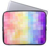 Retro Boho Funky Quirky Xenogender Karierte Stolz Laptopschutzhülle (Vorderseite)