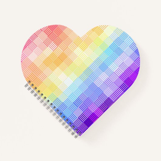 Retro Boho Funky Quirky Xenogender Karierte Stolz Notizblock (Vorderseite)