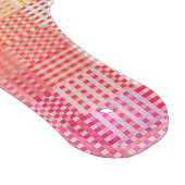 Retro Boho Funky Quirky Xenogender Karierte Stolz Schneidebrett (Ecke)