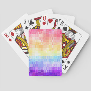 Retro Boho Funky Quirky Xenogender Karierte Stolz Spielkarten