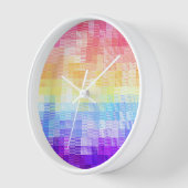Retro Boho Funky Quirky Xenogender Karierte Stolz Uhr (Winkel)
