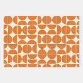 Retro Boho Geometric Muster 60er 70er Seventies Geschenkpapier Set (Vorderseite 3)