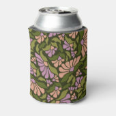 Retro Boho Green Niedlich BlumenCustom 50. Geburts Dosenkühler (Kanne Rückseite)