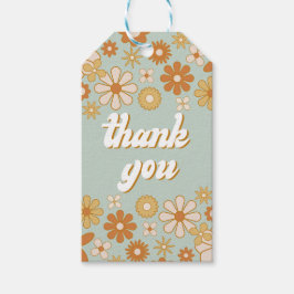 Retro Boho Groovy One Hippie Vielen Dank Geschenkanhänger