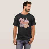 Retro Boho Halbwertskaffee Vintager Kaffee T-Shirt (Vorne ganz)