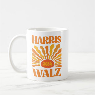 Retro Boho Harris Walz 2024 Kaffeetasse