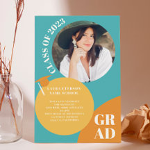 Retro boho Kreis blauer Senf 5 Foto Abschluss