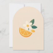 Retro Boho Lemon Flower Party Invite Einladung (Rückseite)