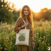 Retro Boho Liebe deine Mutter Earth Day Personalis Tragetasche