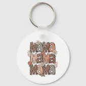 Retro Boho "Mama" Schlüsselanhänger (Vorderseite)