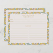 Retro Boho Mandala Blume Personalisierte Rezept Ka (Vorne/Hinten)