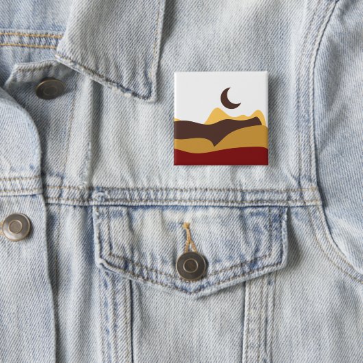 Retro Boho Moon Button (Beispiel)