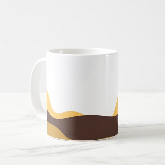 Retro Boho Moon Kaffeetasse (Vorderseite Links)