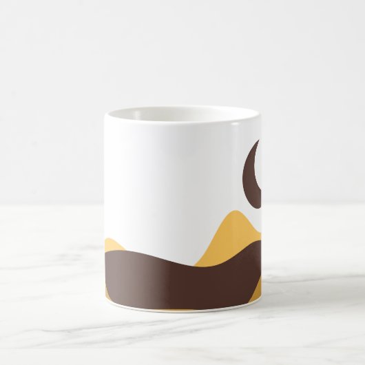 Retro Boho Moon Kaffeetasse (Mittel)