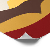 Retro Boho Moon Poster (Ecke)