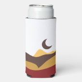 Retro Boho Moon Selters Dosenkühler (Seltzer Rückseite)