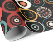 Retro Boho Multicolor Circle Geschenkpapier (Rolleneckpunkt)