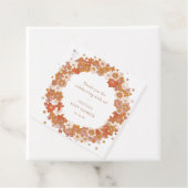 Retro Boho Orange Floral Baby Shower Thank You Geschenkanhänger (Beispiel)