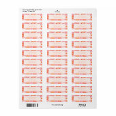 Retro Boho Pink Orange Floral Custom Baby Dusche (Vorne)