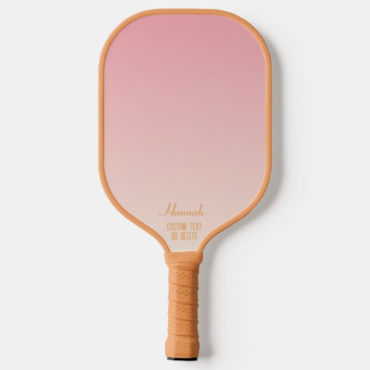 Retro Boho Rainbow Grandma Personalisiert Pickleball Schläger (Rückseite)