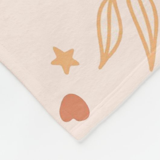 Retro Boho Rainbow Rust Baby Milestone Monate Fleecedecke (Ecke)