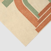 Retro-Boho-Regenbogenbogen-Minimalistisches Design Seidenpapier (Ausschnitt)
