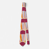 Retro Boho Sonne Krawatte (Vorderseite)