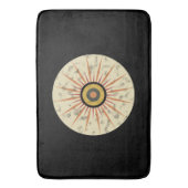 Retro-Boho-Sonnenstrahl-Design Badematte (Vorderseite Vertikal)