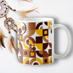Retro-boho-Stil modern farbenfroh geometrisch Must Kaffeetasse
