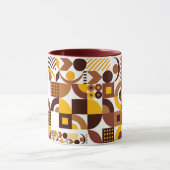 Retro-boho-Stil modern farbenfroh geometrisch Must Tasse (Zentrum)