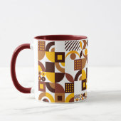 Retro-boho-Stil modern farbenfroh geometrisch Must Tasse (Links)