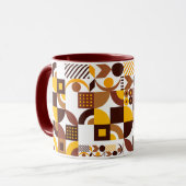 Retro-boho-Stil modern farbenfroh geometrisch Must Tasse (Vorderseite Links)
