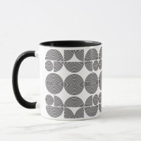 Retro-Boho Stil moderne schwarz geometrische Muste