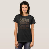 Retro Boho Style Kaffeetyppografie Kaffee T-Shirt (Vorne ganz)