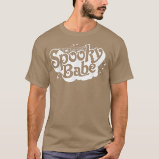Retro Boho Style Spooky Babe Spooky Season Funny H T-Shirt