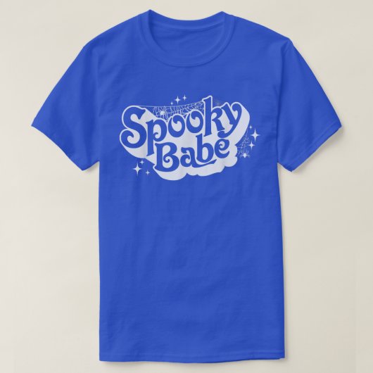 Retro Boho Style Spooky Babe Spooky Season Funny H T-Shirt (Design vorne)