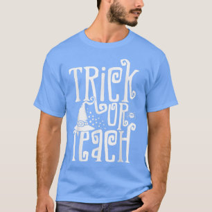 Retro Boho Style Trick Or Teach Funny Teacher Hall T-Shirt