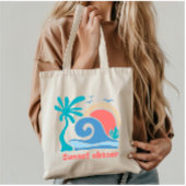 Retro Boho Summer Sunset Chaser Tragetasche