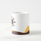 Retro Boho Sun Kaffeetasse (Mittel)
