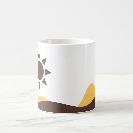 Retro Boho Sun Kaffeetasse (Mittel)