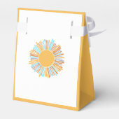 Retro Boho Sun kommt die Sonne Geschenkschachtel (Rückseite)