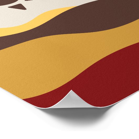 Retro Boho Sun Poster (Ecke)