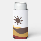 Retro Boho Sun Selters Dosenkühler (Seltzer Vorderseite)