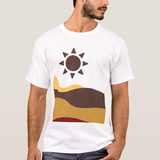 Retro Boho Sun T-Shirt (Vorderseite)