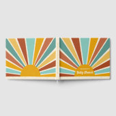 Retro Boho Sunshine Baby Dusche Gästebuch (Voll)