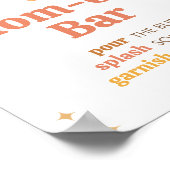 Retro Boho Sunshine Baby Dusche Mama Osa Bar Poster (Ecke)