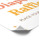 Retro Boho Sunshine Babydusche Windelwanne Poster (Ecke)