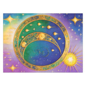 Retro Boho Tablecloth Hippie Vintag Haight Tischdecke (Vorderseite (Horizontal))