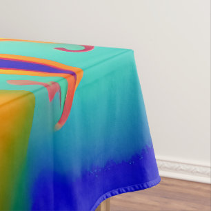 Retro Boho Tablecloth Vintag Hippie Sunburst Tischdecke